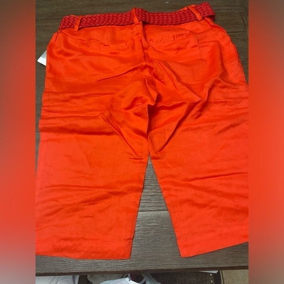 Georgiana by Naji Ref 100% Linen Capri  Pants plus size 1X W/Belt
NWT - Picture 2 of 9